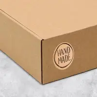 Наклейки для бизнеса Hand made, 4&times;4 см, 50 шт.