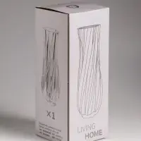 Ваза стекло настольная "Бьорг" 24,5х9 см, прозрачный