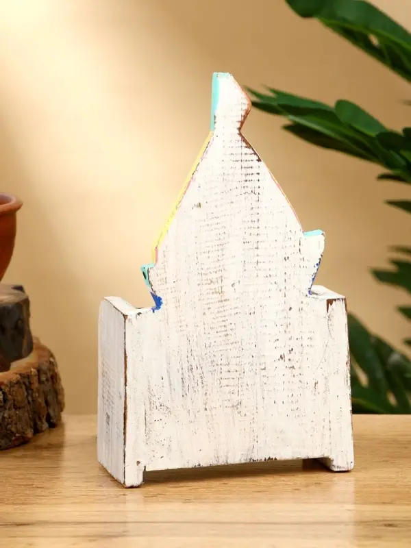 Календарь настольный "Парусник" дерево 11х5х16 см, цв. жёлтый