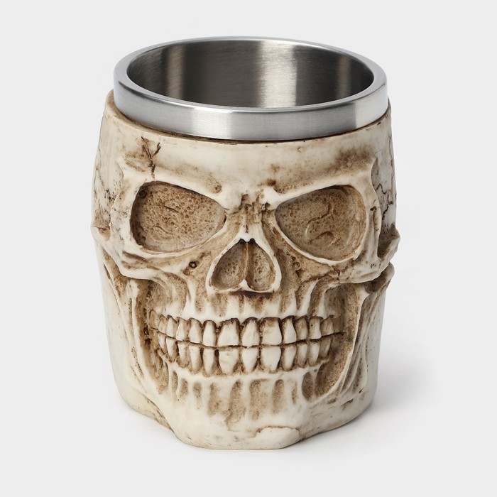Кружка из нержавеющей стали &laquo;Череп. Хэллоуин&raquo;, 400 мл, цвет МИКС