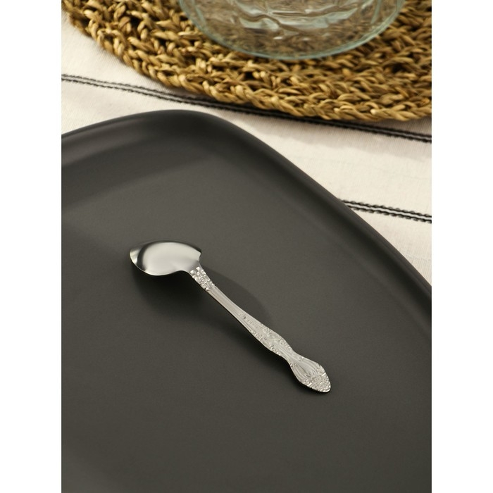 Ложка кофейная &laquo;Тройка&raquo;, h=11,5 см, толщина 1,5 мм