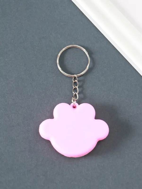 Брелок резина "Цветная лапка" МИКС 4х5х1 см