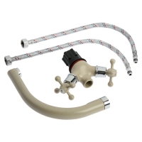 Смеситель для кухни ZEIN ZC2022, двухвентильный, кран-букса латунь 1/2", бежевый Смеситель для кухни ZEIN ZC2022, двухвентильный, кран-букса латунь 1/2", бежевый