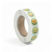 Наклейки в рулоне &laquo;Смайлы-эмоции&raquo; диаметр 1,5 см, 1000 шт.