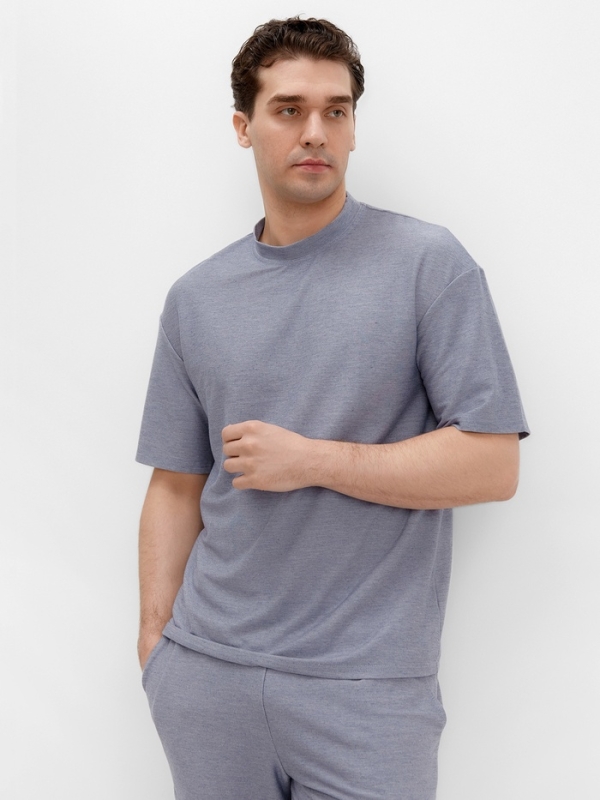 Футболка мужская MINAKU REGULAR: цвет голубой, размер 50 Футболка мужская MINAKU REGULAR: цвет голубой, размер 50