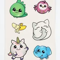 Наклейки &laquo;Милашки&raquo;, 8&times;11 см