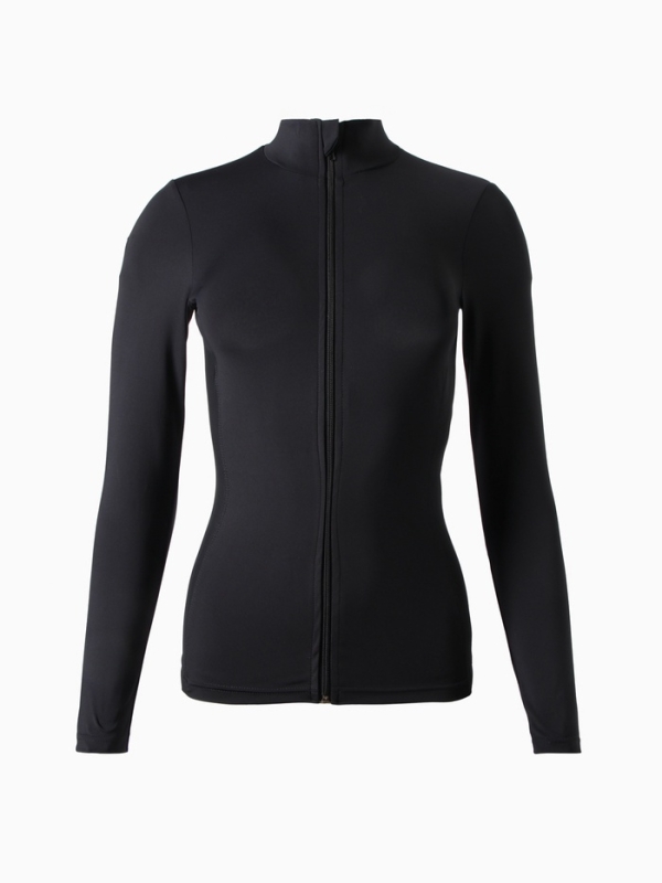 Рашгард женский на молнии MINAKU, цвет чёрный, р-р 46