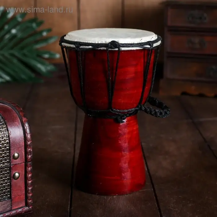 Сувенирный музыкальный инструмент "Барабан Джембе" 11,5х11,5х20 см МИКС