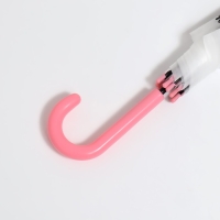 Зонт - трость полуавтоматический «Единорог», 8 спиц, R = 47 см, цвет белый/розовый Зонт - трость полуавтоматический «Единорог», 8 спиц, R = 47 см, цвет белый/розовый