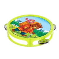 Музыкальная игрушка бубен &laquo;Машенька и медведь!&raquo;