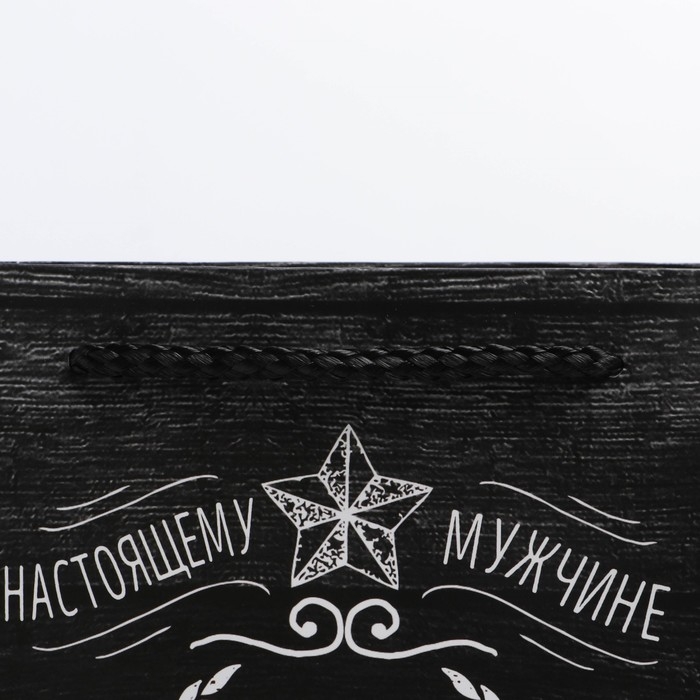 Пакет подарочный ламинированный вертикальный, упаковка, &laquo;Защитнику&raquo;, ML 23 х 27 х 11,5 см