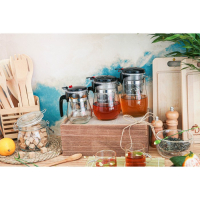 Чайник стеклянный заварочный Magistro &laquo;Мехико&raquo;, 500 мл, с металлическим ситом, пластиковая колба