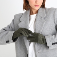 Перчатки женские, безразмерные, без утеплителя, цвет хаки Перчатки женские, безразмерные, без утеплителя, цвет хаки