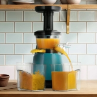 Соковыжималка Kitfort КТ-1161, шнековая, 150 Вт, 0.6/0.6 л, 50 об/мин, сине-чёрная