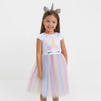 Платье детское "Единорог" KAFTAN, р. 32 (110-116 см) Платье детское "Единорог" KAFTAN, р. 32 (110-116 см)