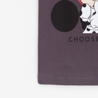 Футболка детская "Choose love" Минни Маус, рост 86-92, серый Футболка детская "Choose love" Минни Маус, рост 86-92, серый