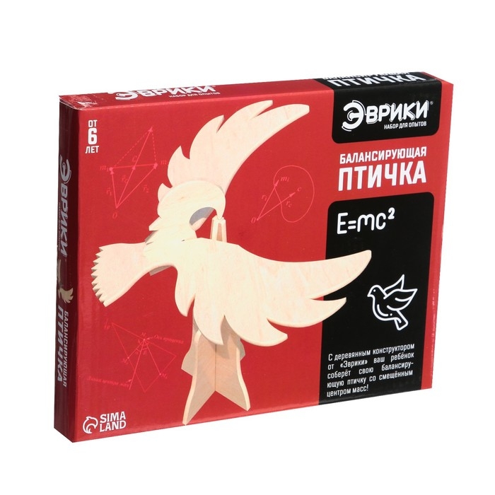 Набор для опытов &laquo;Балансирующая птичка&raquo;, 4 элемента