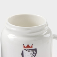 Набор кружек керамических &laquo;Король и королева&raquo;, 2 предмета: 380 мл, цвет чёрный и белый