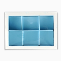 Коробка под 6 конфет с ячейками &laquo;Снежный городок&raquo;, 10 х 14.5 х 3 см, Новый год