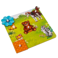 Геоборд с доп. элементами &laquo;Мамы и дети&raquo; 20&times;20 см