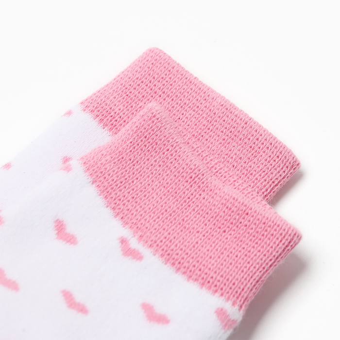 Носки детские махровые Крошка Я "Сердечки" р. 10-12 см