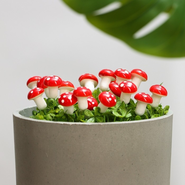 Набор штекеров Набор штекеров "Грибочек Мухоморчик" 2х1,5см, 100шт