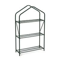 Стеллаж для рассады, 3 полки, 110 &times; 65 &times; 22 см, металлический каркас d = 16 мм, без чехла
