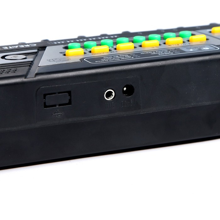 Синтезатор &laquo;Маленький музыкант&raquo;, с микрофоном, 49 клавиш, цвет чёрный