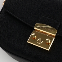 Сумка женская на клапане, TEXTURA, маленький размер, цвет чёрный Сумка женская на клапане, TEXTURA, маленький размер, цвет чёрный