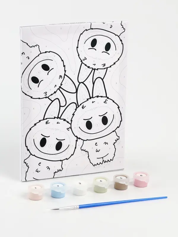 Картина по номерам "Пушистики" 21х15 см