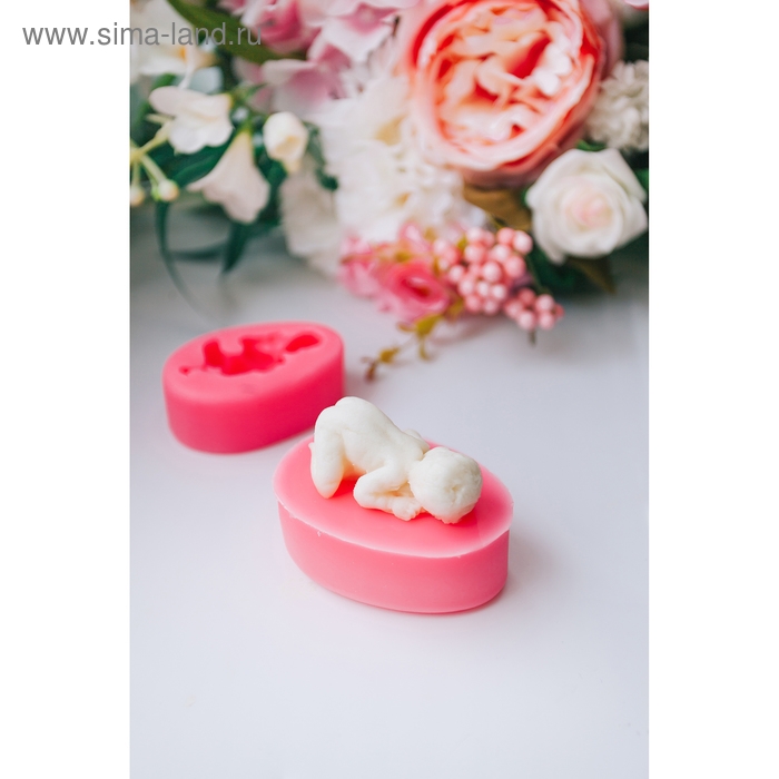Молд &laquo;Малыш&raquo;, силикон, 7&times;5&times;2,7 см, цвет розовый