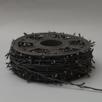 Гирлянда &laquo;Клип-лайт&raquo; 100 м, IP44, УМС, тёмная нить, 1000 LED, свечение синее, 8 режимов, 24 В, без БП