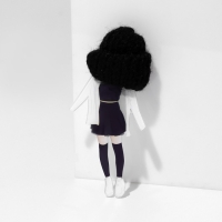 Брошь &laquo;Девочка&raquo; в юбке, цветная в серебре