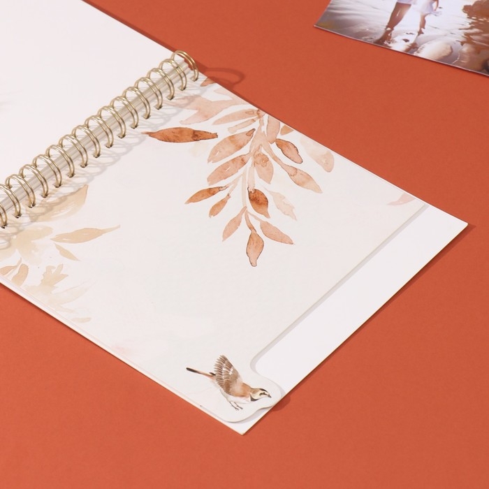 Фотоальбом на спирали 20 листов Фотоальбом на спирали 20 листов "Котики в окне" объёмный элемент + 4 вкладки 24х24 см