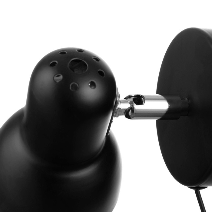 Бра с проводом "Севантос" Е27 40Вт черный 9х9х14 см