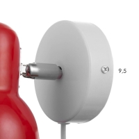 Бра с проводом "Севантос" Е27 40Вт красный 9х9х14 см Бра с проводом "Севантос" Е27 40Вт красный 9х9х14 см