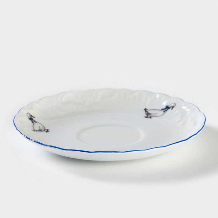 Блюдце &laquo;Рококо. Гуси&raquo;, d=15,7 см