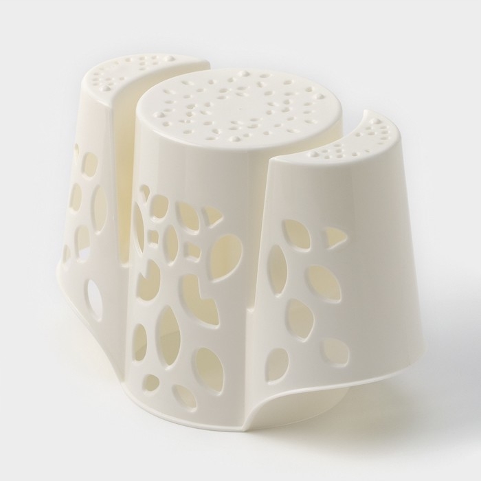 Подставка для столовых приборов &laquo;Камелия&raquo;, 3 отделения, цвет МИКС