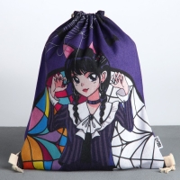 Мешок для обуви &laquo;Хэллоуин: Девочка с косичками&raquo; хлопковкая 30 х 40 см