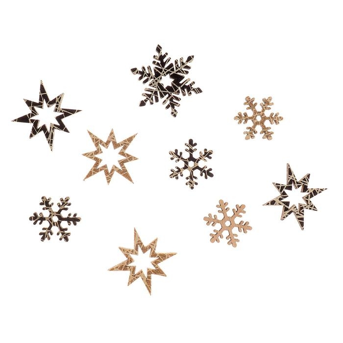 Новогодний декор с подсветкой «Снежинка» 8×12.5 см, набор 12 шт. Новогодний декор с подсветкой «Снежинка» 8×12.5 см, набор 12 шт.