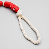 Игрушка резиновая "3 сосиски" на канате, 50 см, микс Игрушка резиновая "3 сосиски" на канате, 50 см, микс