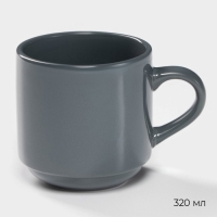 Набор фарфоровой посуды Magistro Night, 16 предметов: тарелка d=25,5 см, d=19 см, миска 850 мл, d=15 см, кружка 320 мл, цвет серый Набор фарфоровой посуды Magistro Night, 16 предметов: тарелка d=25,5 см, d=19 см, миска 850 мл, d=15 см, кружка 320 мл, цвет серый