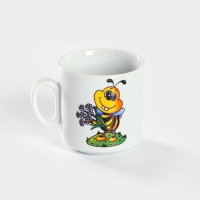 Кружка фарфоровая &laquo;Пчёлы&raquo;, 200 мл, рисунок микс