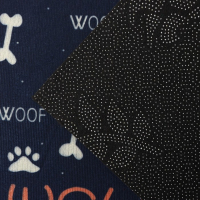 Коврик влаговпитывающий придверный Доляна &laquo;Корги&raquo;, без окантовки, 39&times;59 см, цвет чёрный