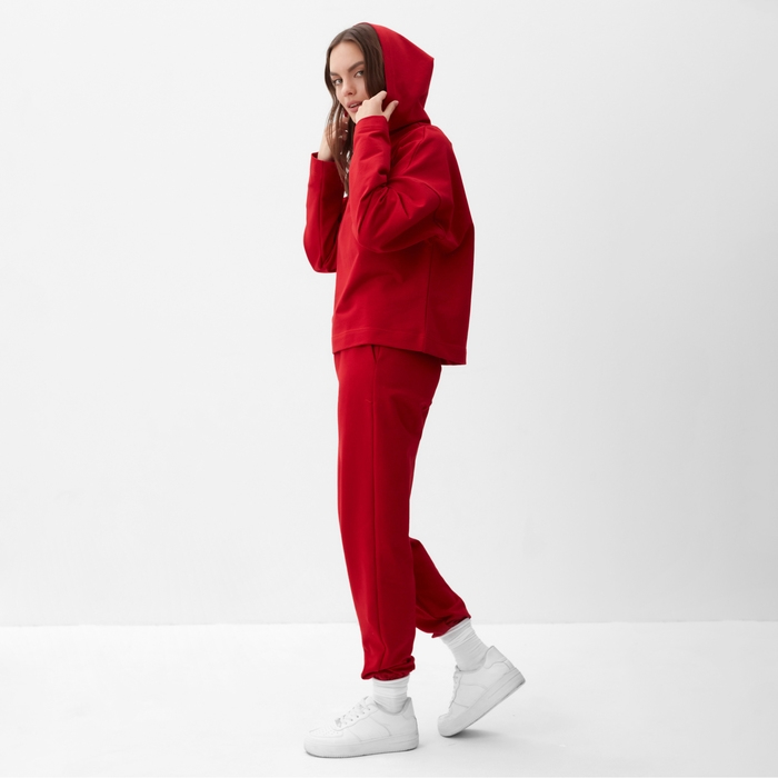 Спортивный костюм женский (толстовка и брюки) MIST, размер 48-50, цвет красный Спортивный костюм женский (толстовка и брюки) MIST, размер 48-50, цвет красный