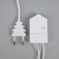 Гирлянда &laquo;Нить&raquo; 20 м, IP20, белая нить, 200 LED, свечение синее, 8 режимов, 220 В