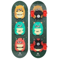 Скейтборд детский ONLITOP &laquo;Монстры&raquo;, 44&times;14 см, колёса PVC 50 мм, пластиковая рама