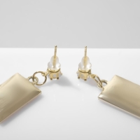 Серьги эмаль &laquo;Карты&raquo; пики, цвет чёрно-белый в золоте