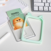 Чехол для бейджа с ушками &laquo;Улыбнись&raquo;, 7 х 12 см