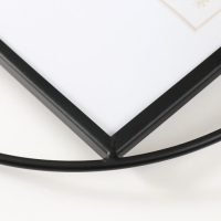 Фоторамка металл на 1 фото 15х20 см "Лофт. Круг" черный 26,8х26,8х2 см Фоторамка металл на 1 фото 15х20 см "Лофт. Круг" черный 26,8х26,8х2 см